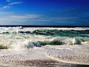 Waves, Coast, sea