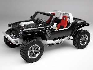 Concept, car, Jeep Hurricane