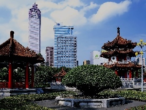 Contrasts, architecture, Taiwan, Taipei