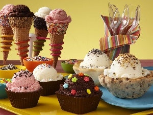 ice cream, color