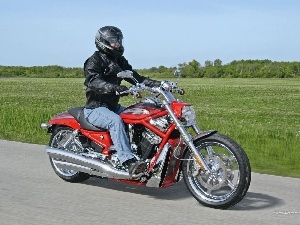 Cruiser, Harley Davidson Screamin Eagle, Red