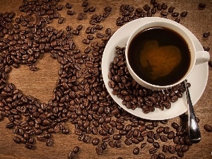 Heart, cup, coffee