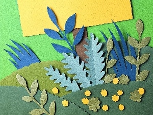 Leaf, Cutouts, composition