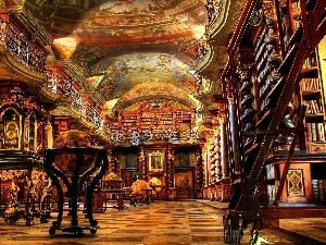 Czech Republic, Prague, Clementinum, Library