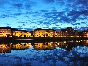 Czech Republic, Houses, canal