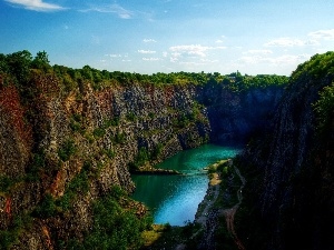 Czech Republic, Morina, River, quarry