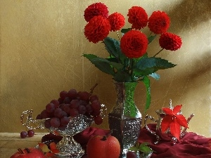 dahlias, Red, Toyota Silver, Fruits, service