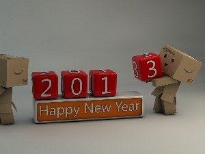 Danbo, 2013, HAPPY, New Year