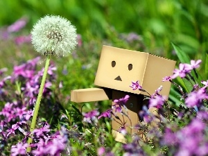 blur, dandelion, Flowers, summer, Danbo, Meadow, Pink