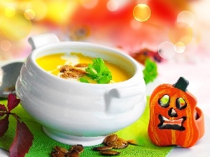 pumpkin, dinner, soup