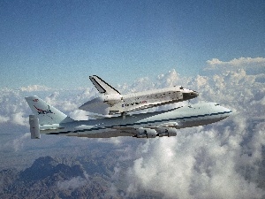 Discovery, Boeing 747, Ship, cosmic