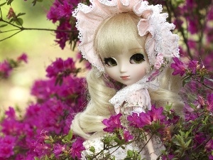 doll, Flowers