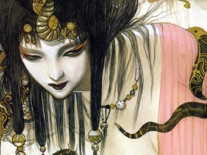 geisha, Drawing, Women