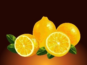 Drawing, lemons