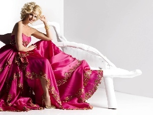 Dress, Pink, Faith Hill, Blonde