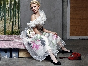 dress, Telephone, Scarlett Johansson