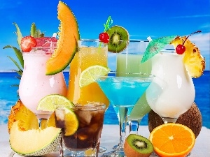 color, drinks, summer