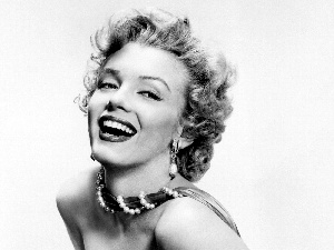 ear-ring, actress, Marylin, Smile, Monroe