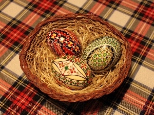 eggs, easter, basket