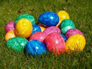 eggs, Easter, color