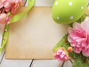 Flowers, egg, Easter