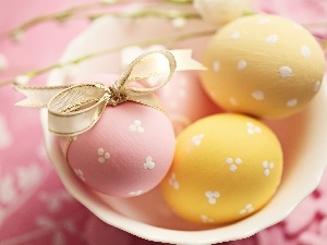 eggs, color, Easter, plate