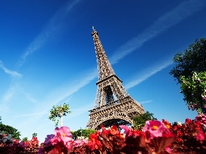 Eiffla, tower, France, Paris