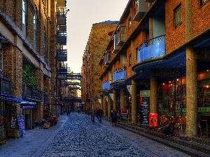 England, London, Houses, Street