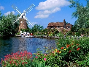 River, England, Windmill