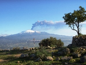 volcano, Etna, landscape