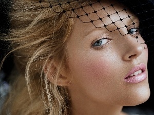 face, Hat, Anja Rubik