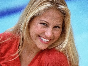 face, Smile, Anna Kournikova