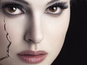 face, crack, Natalie Portman