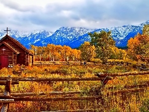 church, Fance, Mountains