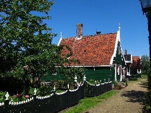 Home, fence, Netherlands