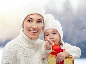 finger, Present, Women, Kid