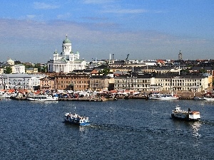 Finland, Helsinki, panorama, town