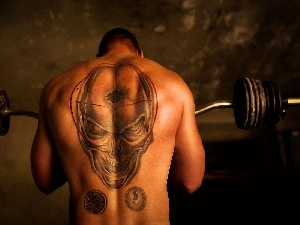 fitness, a man, Tattoo