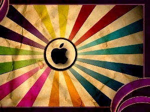 flag, background, Apple, rainbow