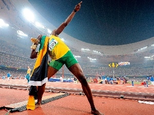 flag, Stadium, Usain Bolt, Jamaica, athlete