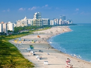 Floryda, Miami, panorama, town