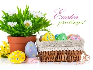 eggs, Flowers, Easter