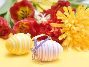 eggs, Flowers, Easter