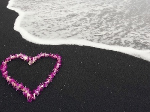 Heart, Flowers, Beaches
