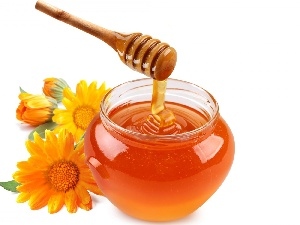honey, Flowers, jar