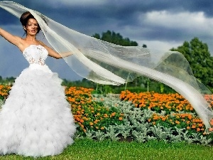Flowers, wedding, Isabella Matias, Dress