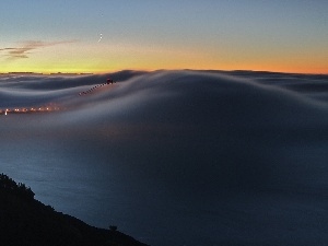 Fog, bridge