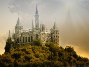 Hohenzollern, Fog, Castle