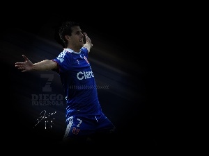 footballer, autograph, Diego Rivarola