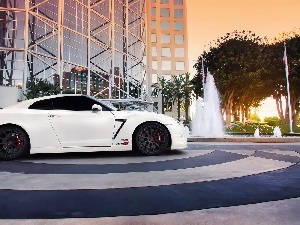 fountain, high-rise, Nissan, GTR